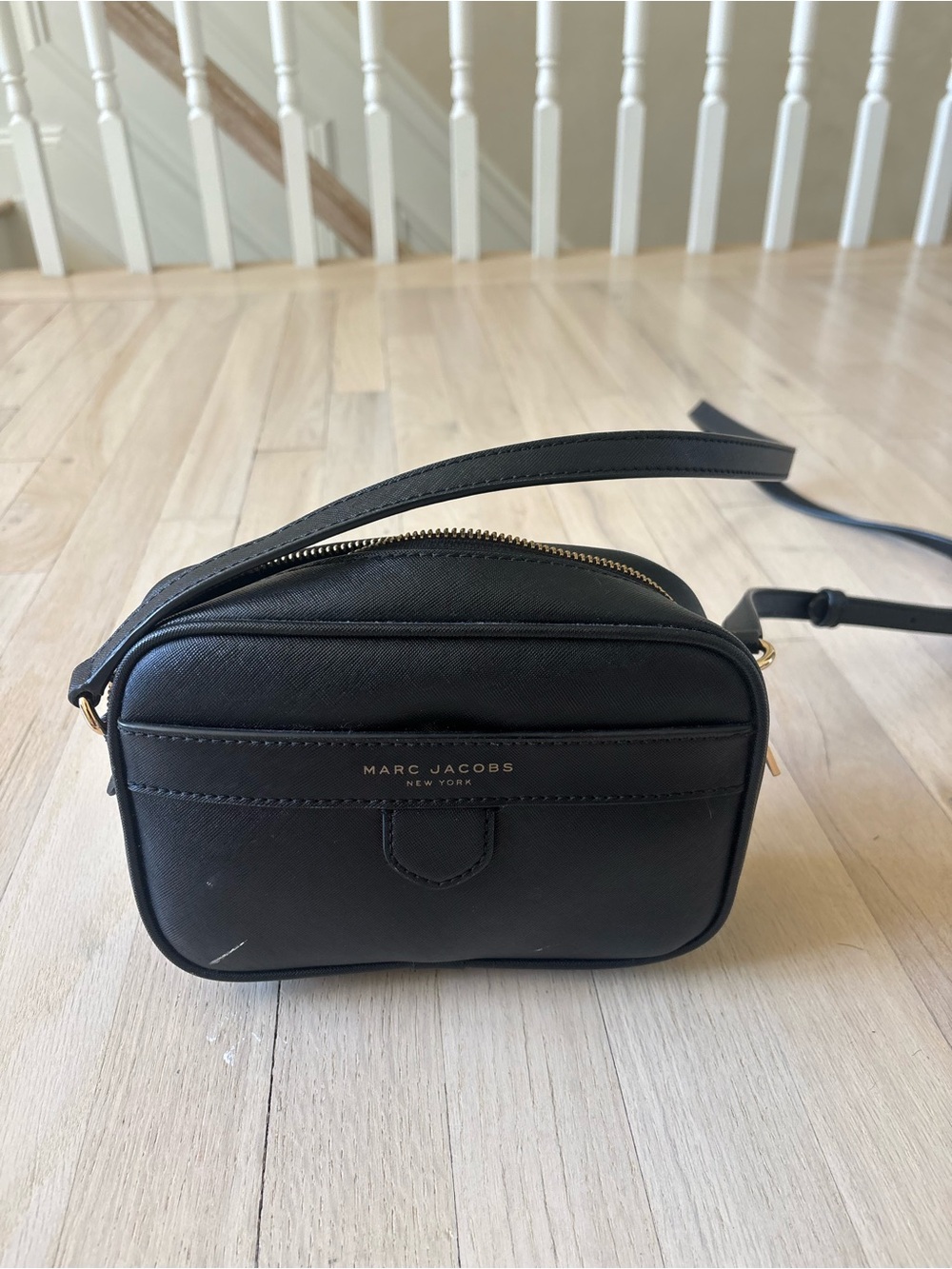 Marc Jacobs Black Saffiano Leather Crossbody